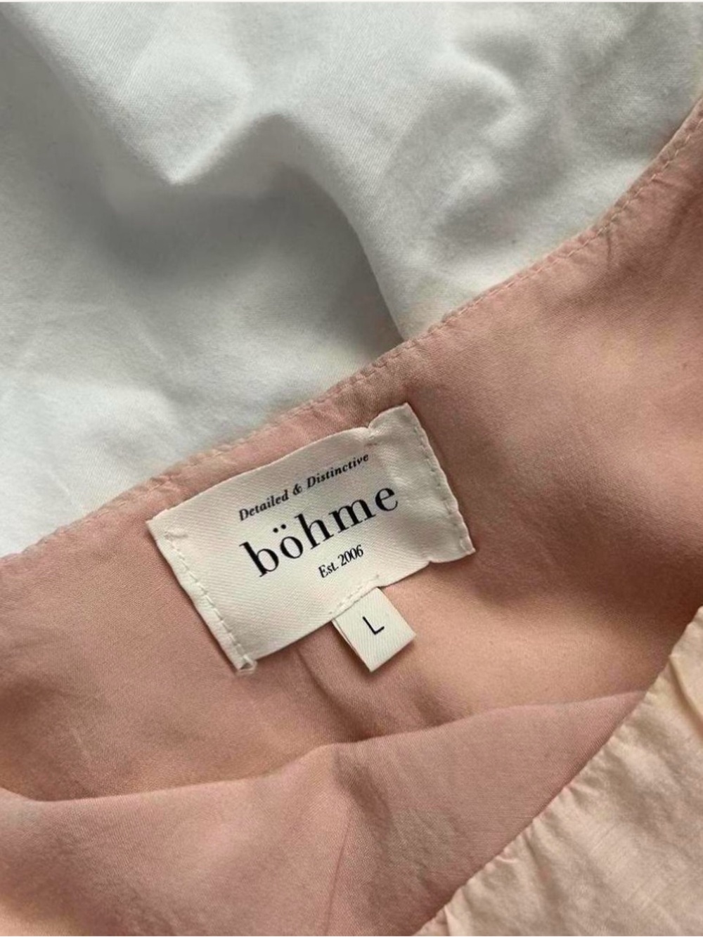 Bohme Light Blush Puff Sleeve Dress - Picture 2 of 7
